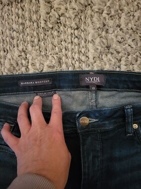 NYDJ Barbara Bootcut Jeans in Dark Indigo Wash